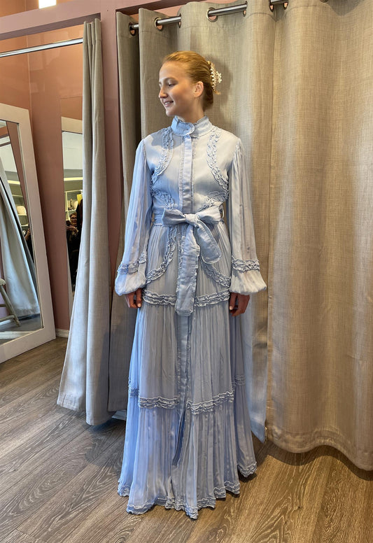 Violette Maxi Dress - Light Blue
