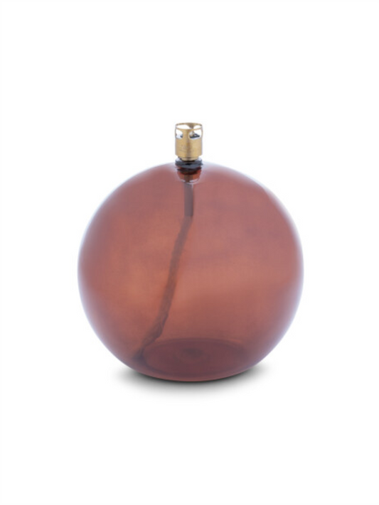 Oljelampe - Round Cognac L