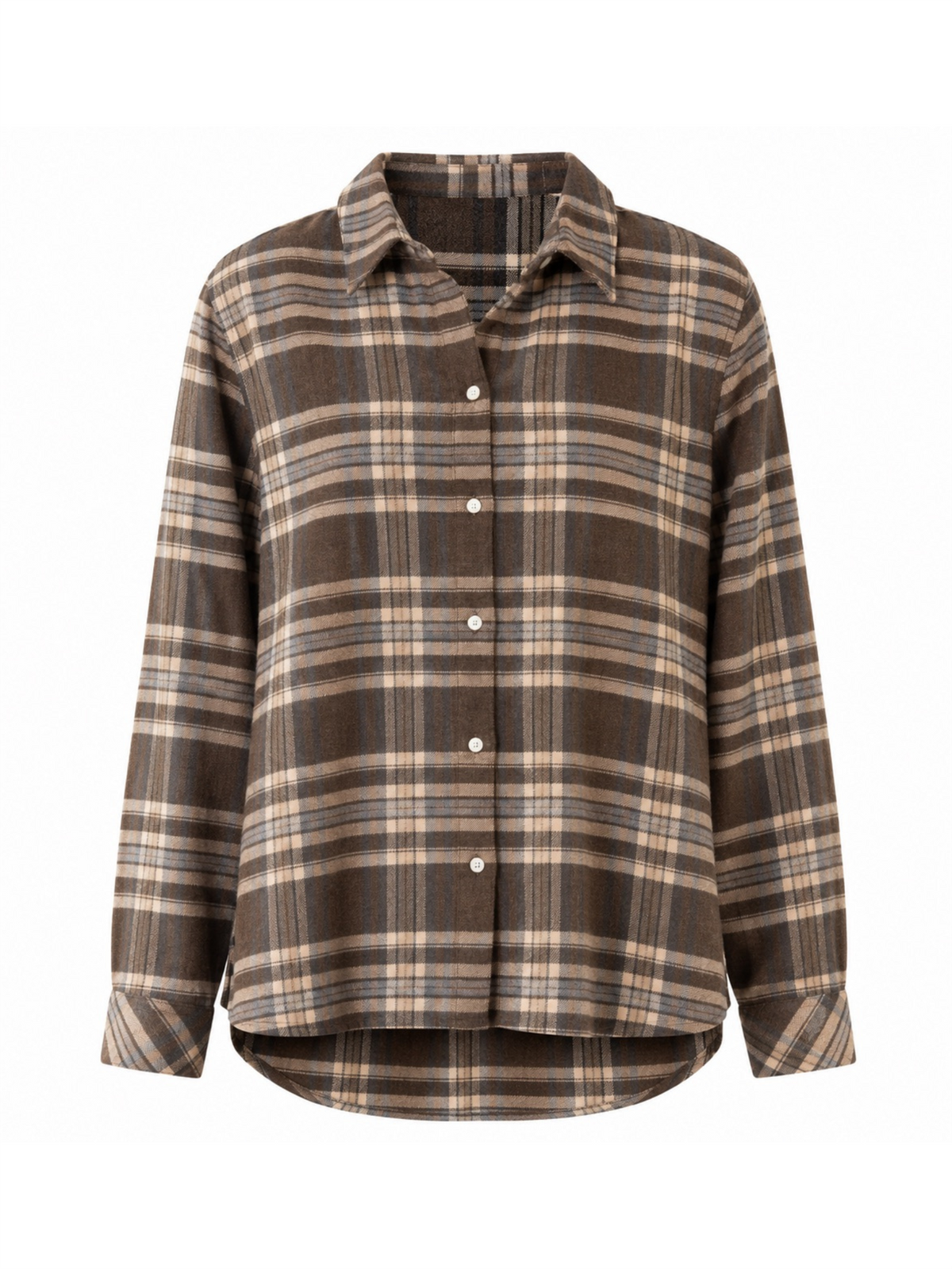 Flannel Shirt Classic - Brown Check