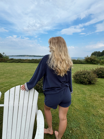 Kaftan Top - Navy