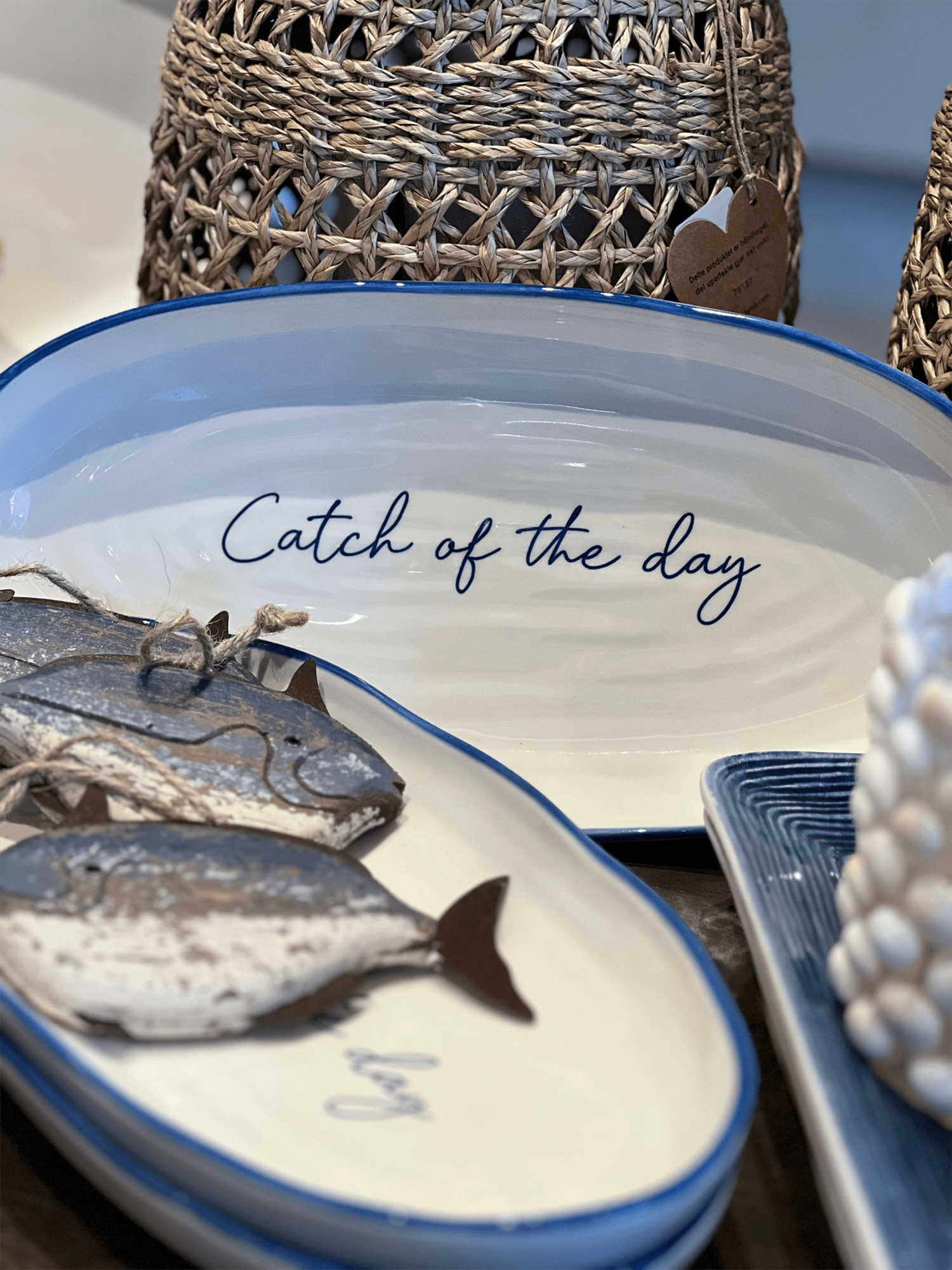Fat Oval 17x34 Capri - Catch of the day - at home