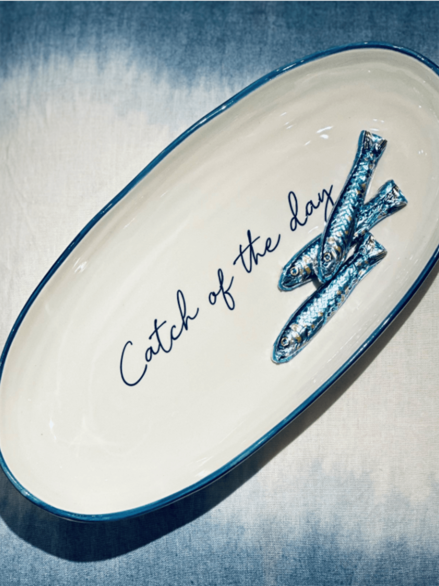 Fat Oval 17x34 Capri - Catch of the day - at home