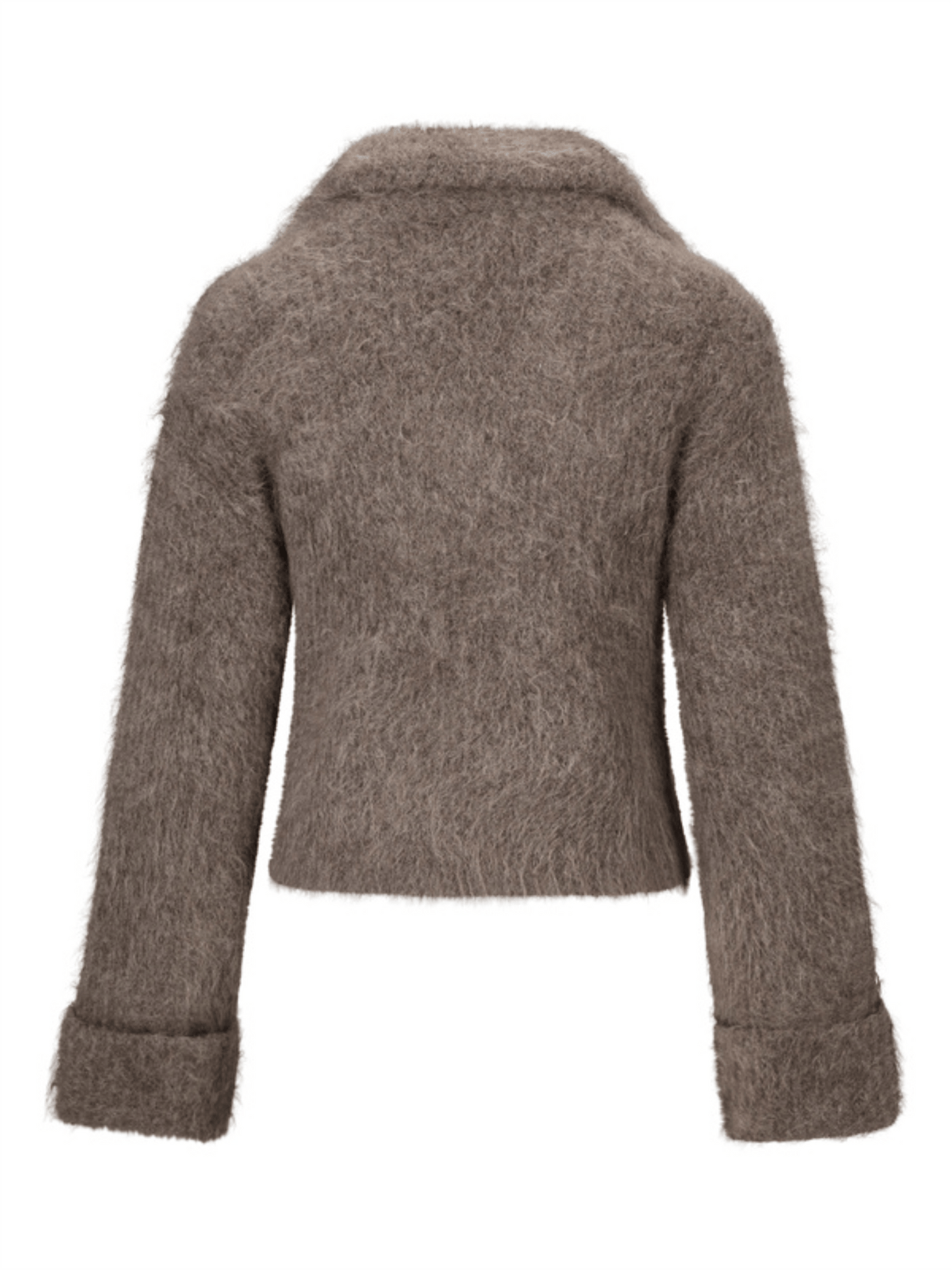 Fenny Chunky Cardigan - Brown - at home