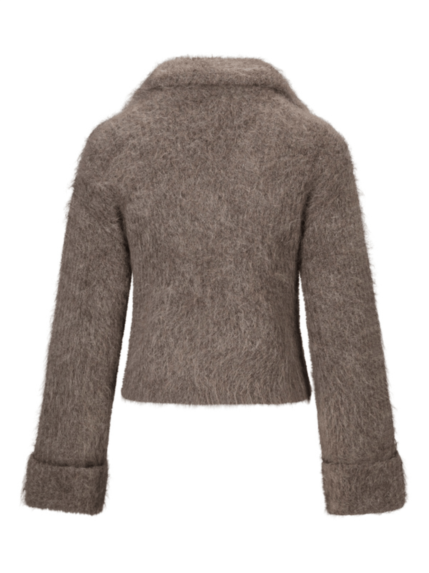 Fenny Chunky Cardigan - Brown - at home