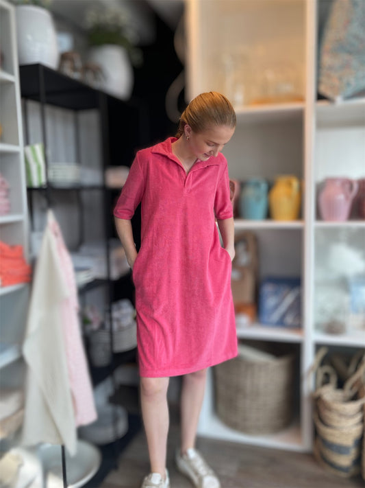 Frida Dress - Pink - at home