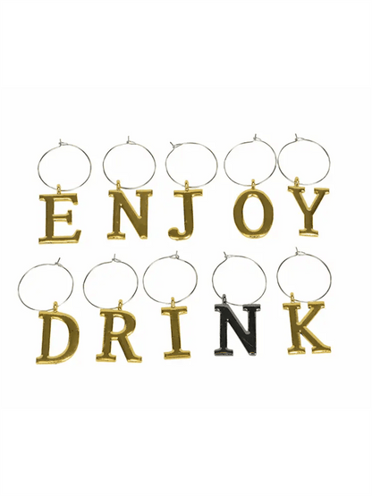 Glassmarkør - Enjoy Gull 10stk - at home