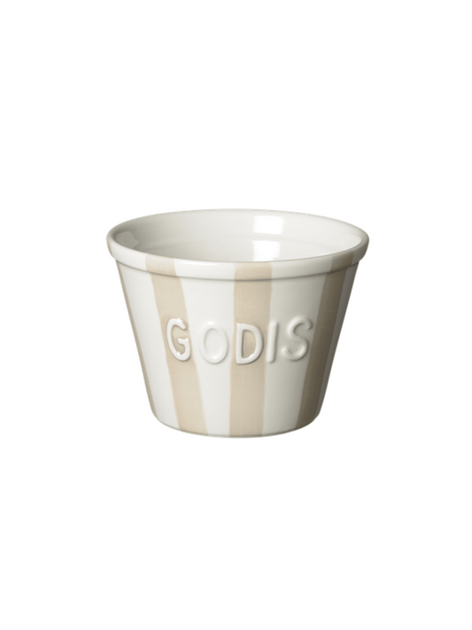 Godis Skål - Havre Stripes Med Hvit Tekst - at home