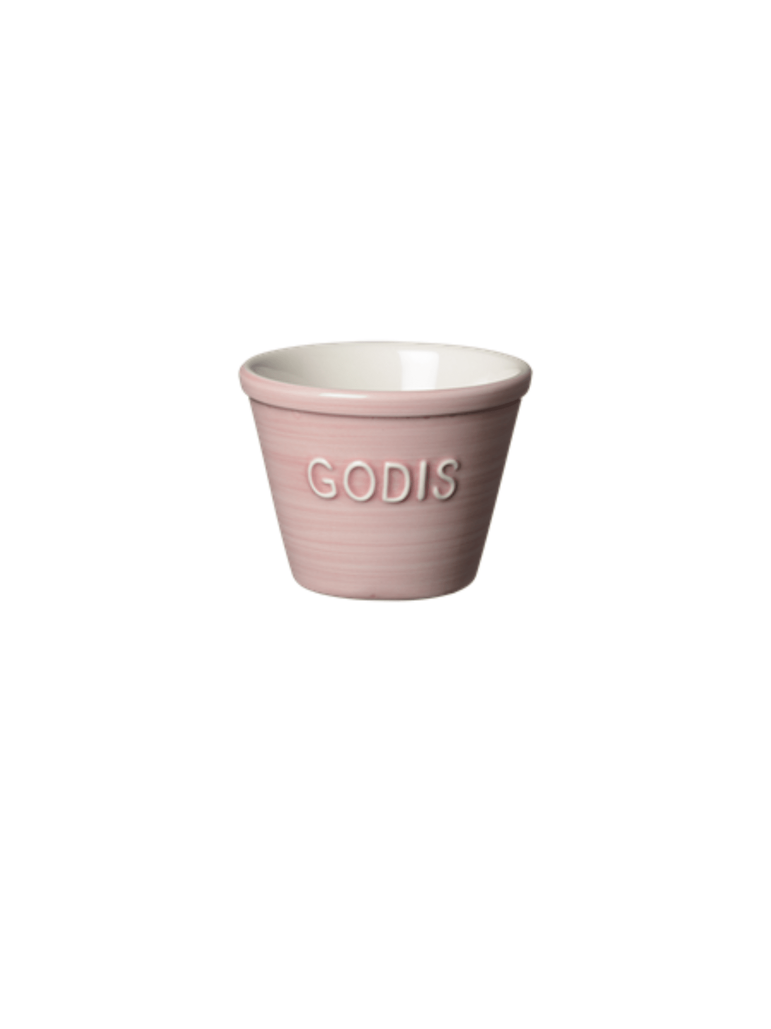 Godis Skål Liten - Rosa Med Hvit Tekst - at home