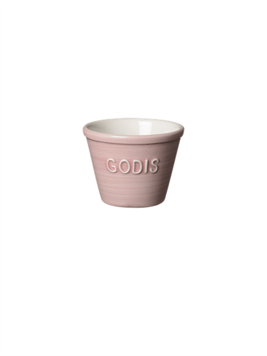 Godis Skål Liten - Rosa Med Hvit Tekst - at home