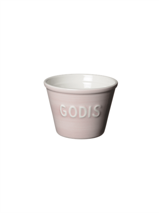 Godis Skål - Soft Pink Med Hvit Tekst - at home