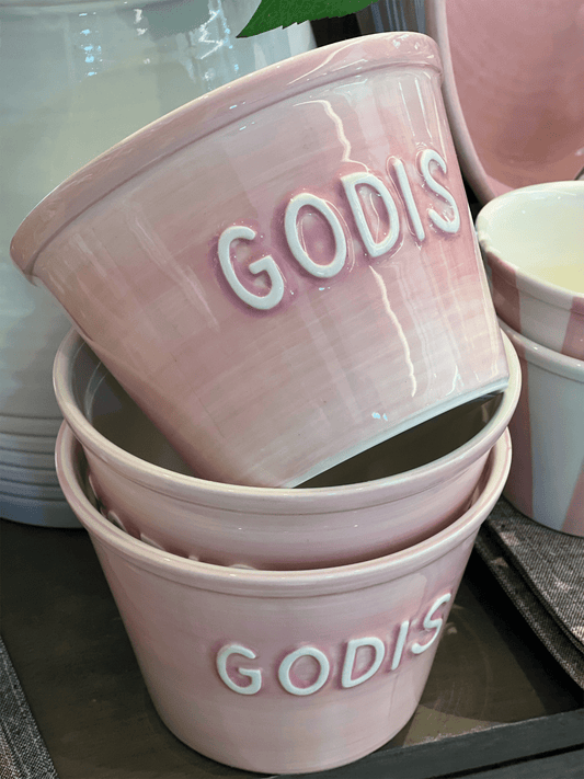 Godis Skål - Soft Pink Med Hvit Tekst - at home