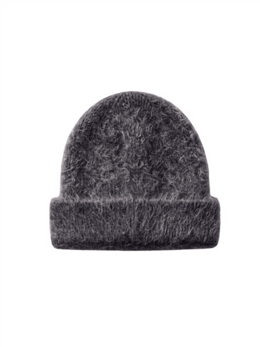 Hat Mohair - Charcoal Grey - at home
