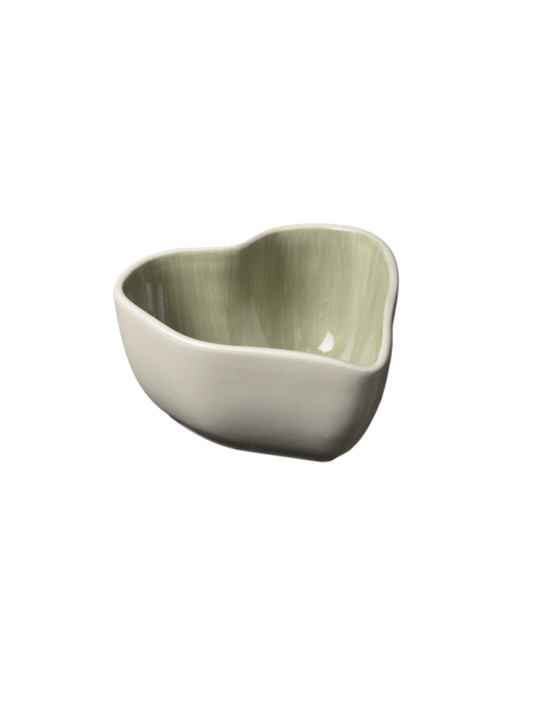 Hjerte Skål 15x8cm - Sage - at home
