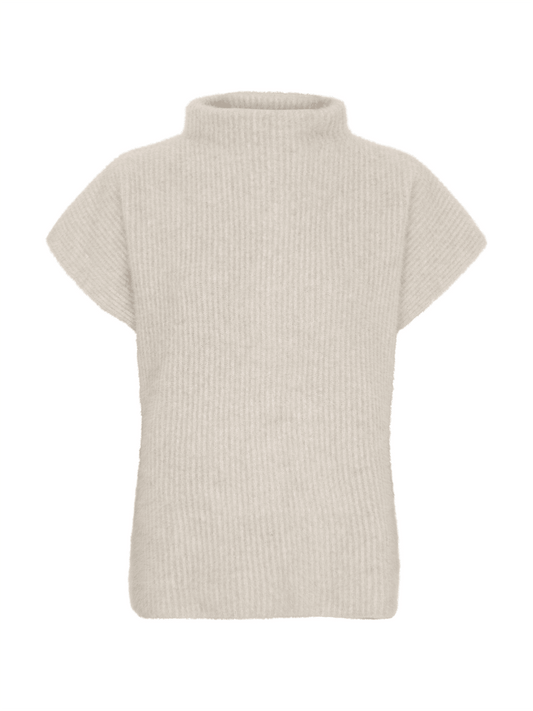 Isabelle Raccoon Pullover - Light Beige - at home