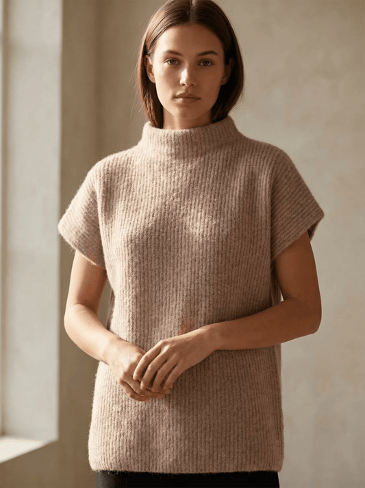 Isabelle Raccoon Pullover - Mocha Brown - at home