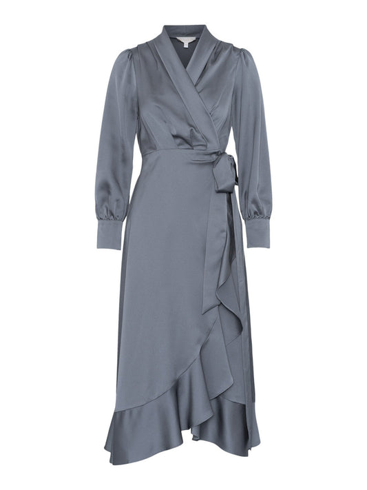 Iza Midi Dress - Grey - at home