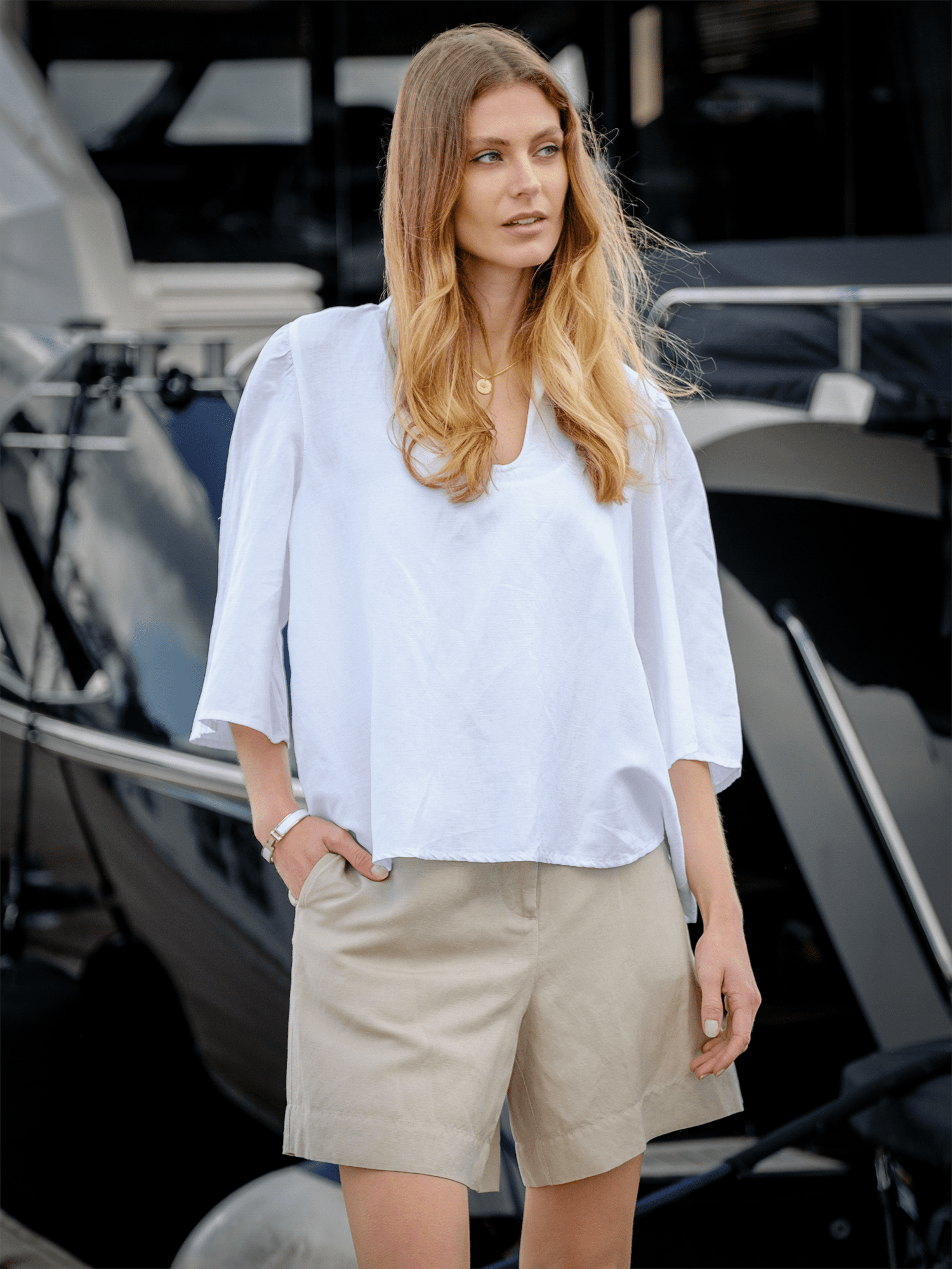 Jane Shorts - Sand - at home