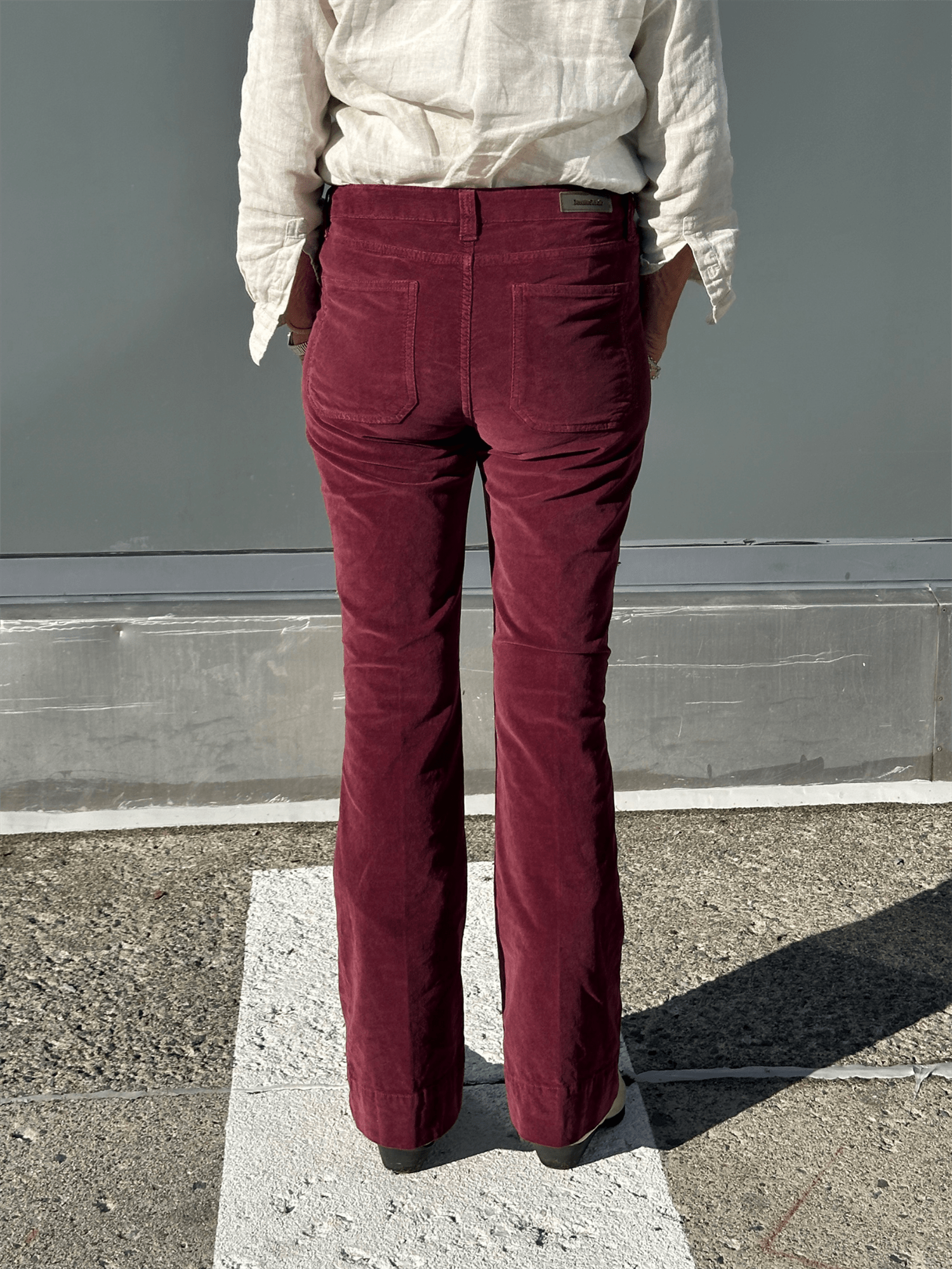Jim Jeans Cord - Bordeaux - at home