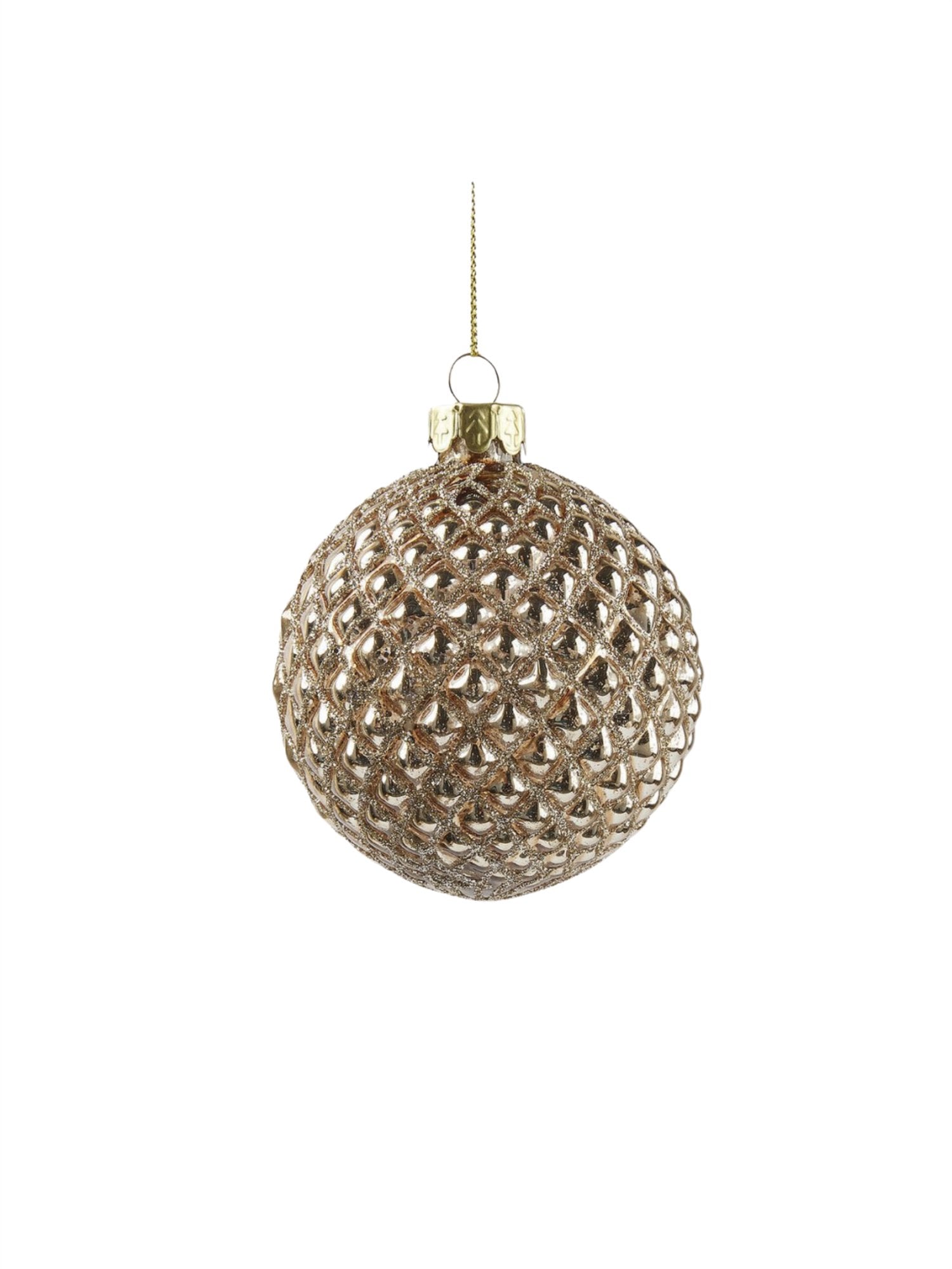 Julekule - Ball Light Gold 8cm - at home