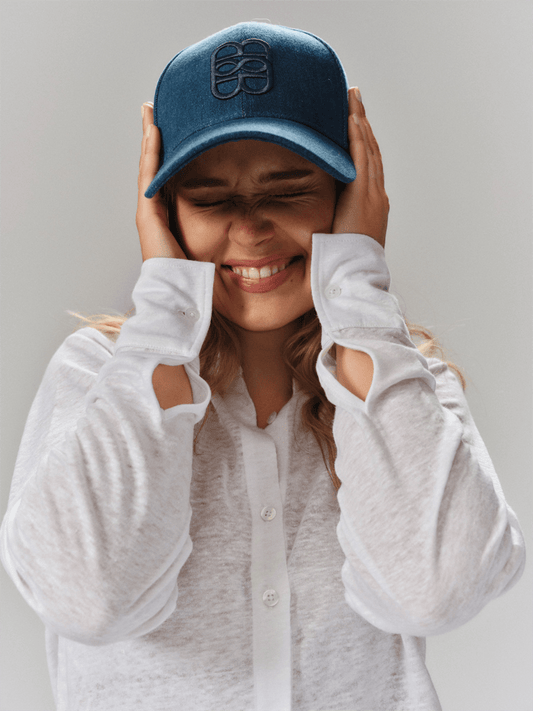 June Denim Cap - Navy - at home