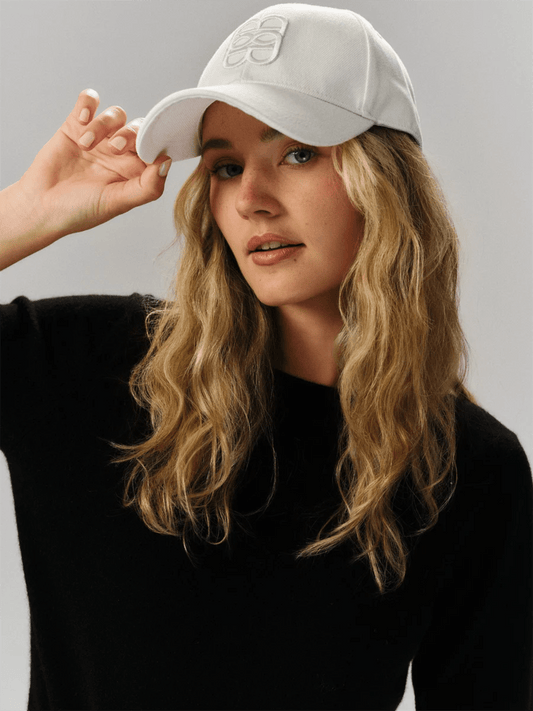 June Denim Cap - White - at home