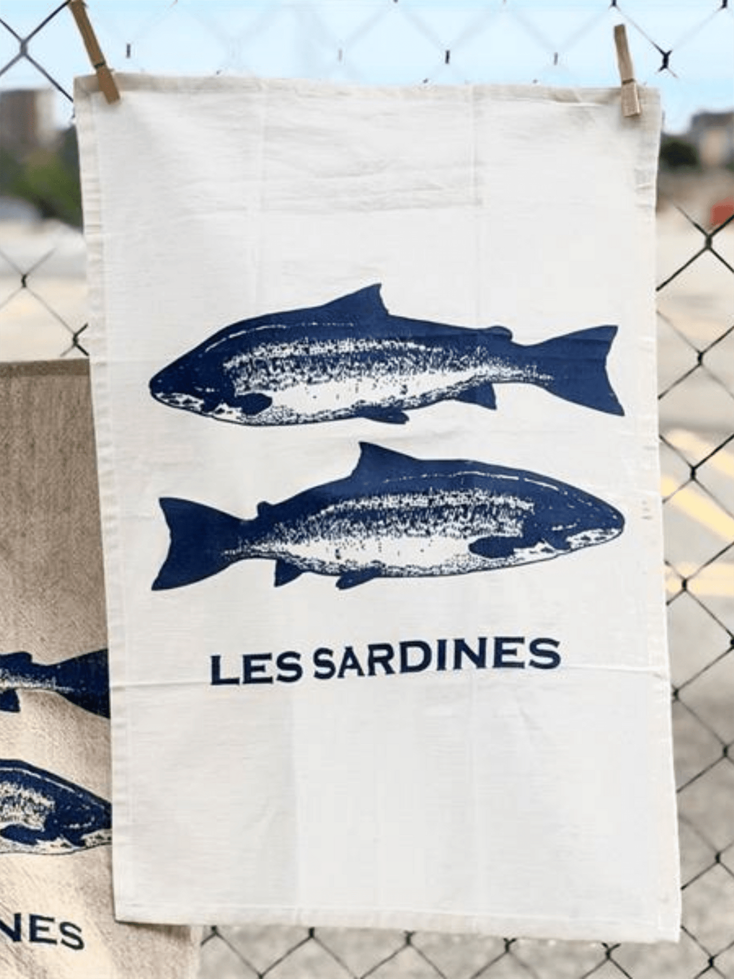 Kjøkkenhåndkle Les Sardines - Blå - at home