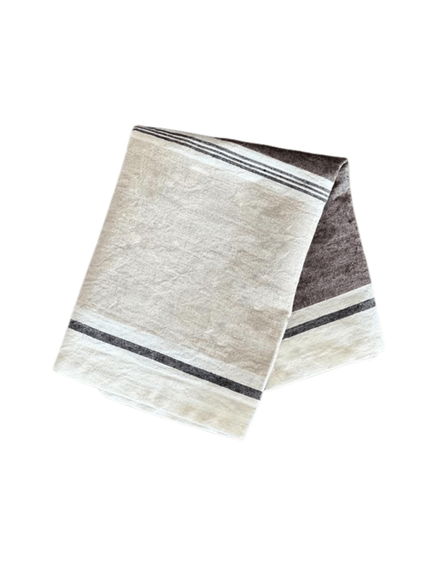 Kjøkkenhåndkle Med Striper - Natur/Brun - at home