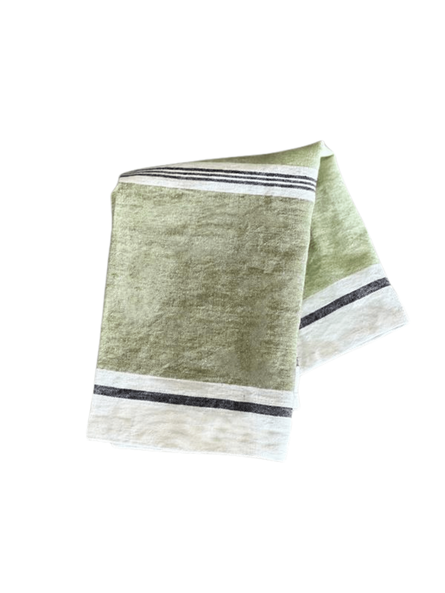 Kjøkkenhåndkle Med striper - Sage/Jade - at home
