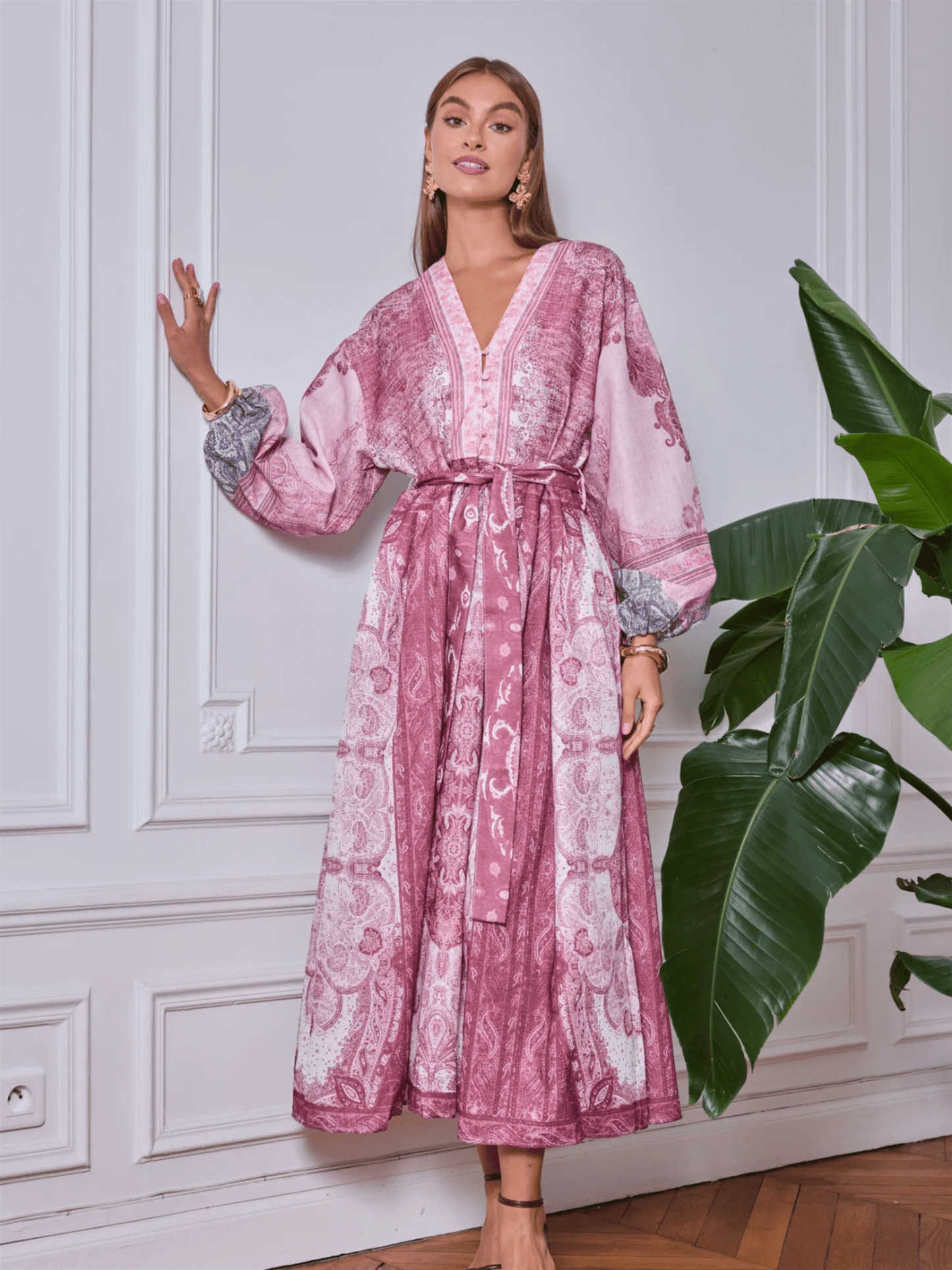 Kjole Celia - Rosa - at home