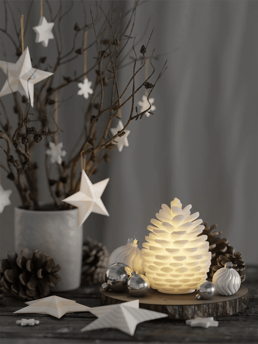 Kongle LED - Lys 13cm - Hvit - at home