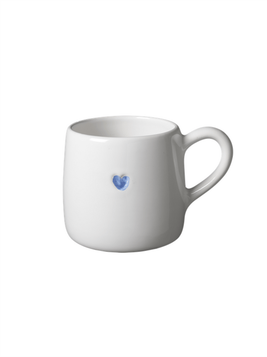 Kopp Med Hjerte - blå - at home