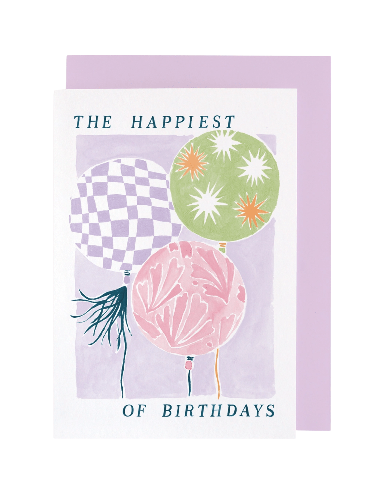 Kort 10,5x15cm - Balloons - at home