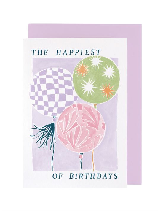 Kort 10,5x15cm - Balloons - at home