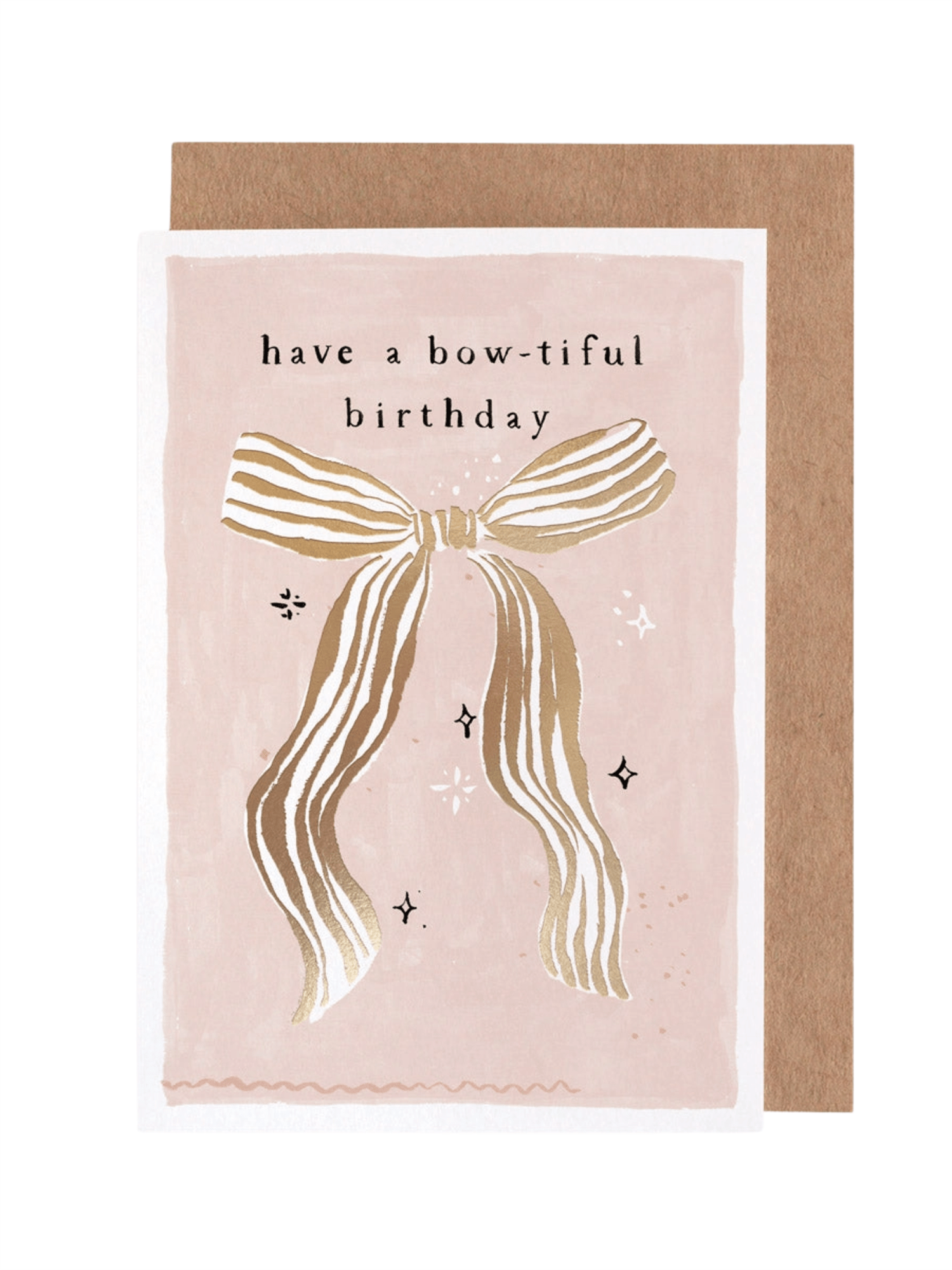 Kort 10.5x15cm - Bow - at home