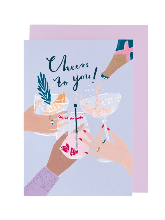 Kort 10.5x15cm - Cheers To You - at home