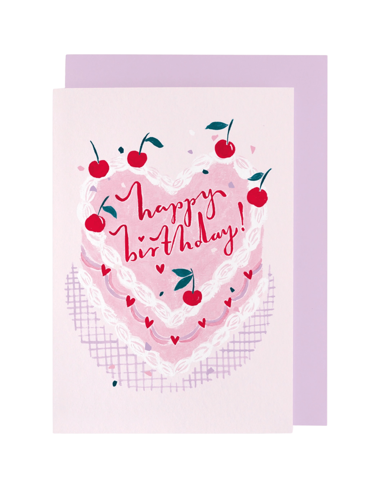 Kort 10.5x15cm - Cherry Cake - at home