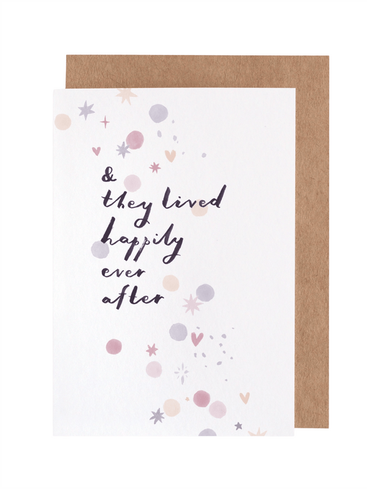 Kort 10.5x15cm - Happily Ever After - at home