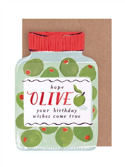 Kort 10.5x15cm - Olives - at home