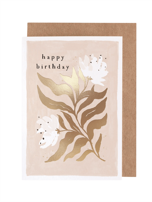 Kort 10.5x15cm - Serene Floral - at home