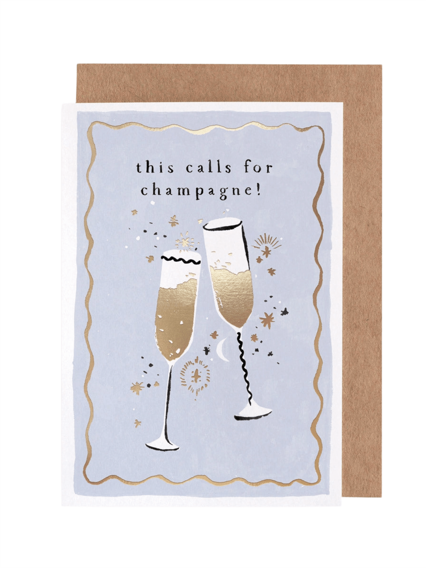 Kort 10.5x15cm - This Calls For Champagne - at home