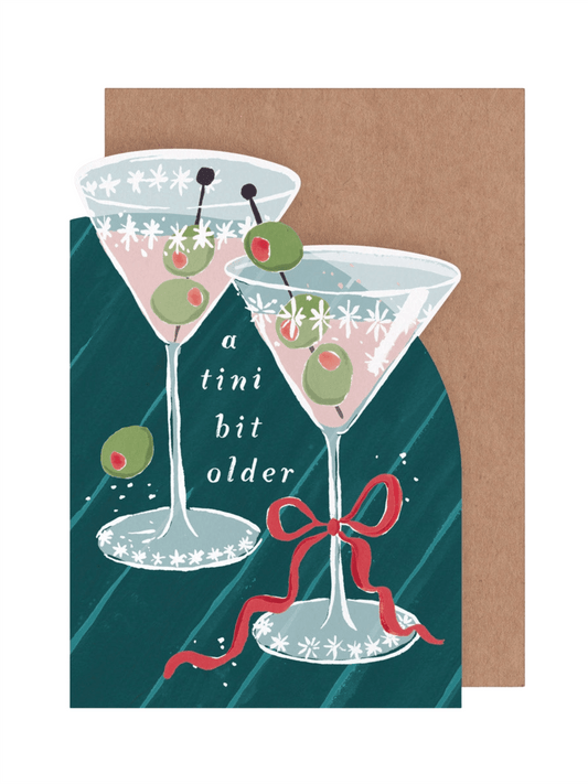 Kort 10.5x15cm - Tini Bit Older - at home