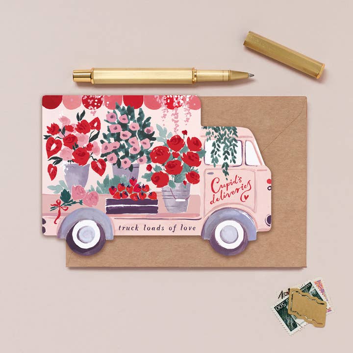 Kort 10.5x15cm - Truck Loads Of Love - at home