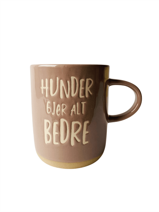 Krus "Hunder Gjør Alt Bedre" - Brun - at home