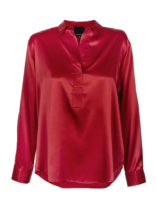 Leia Blouse - Red - at home