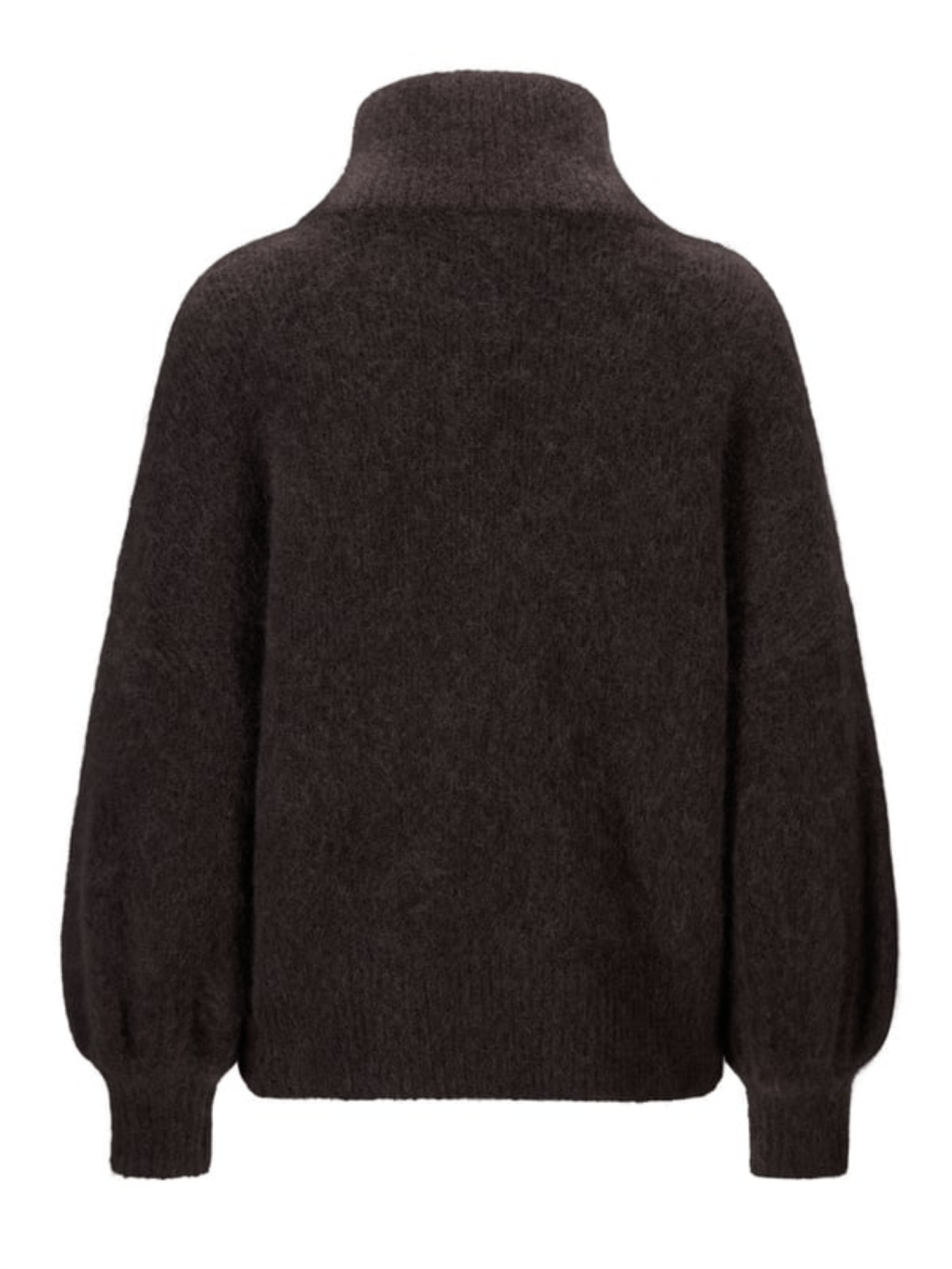 Li Chunky Sweater - Dark Brown - at home