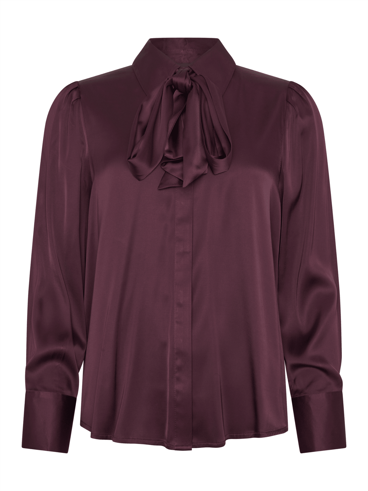 Liberty Blouse - Burgundy - at home