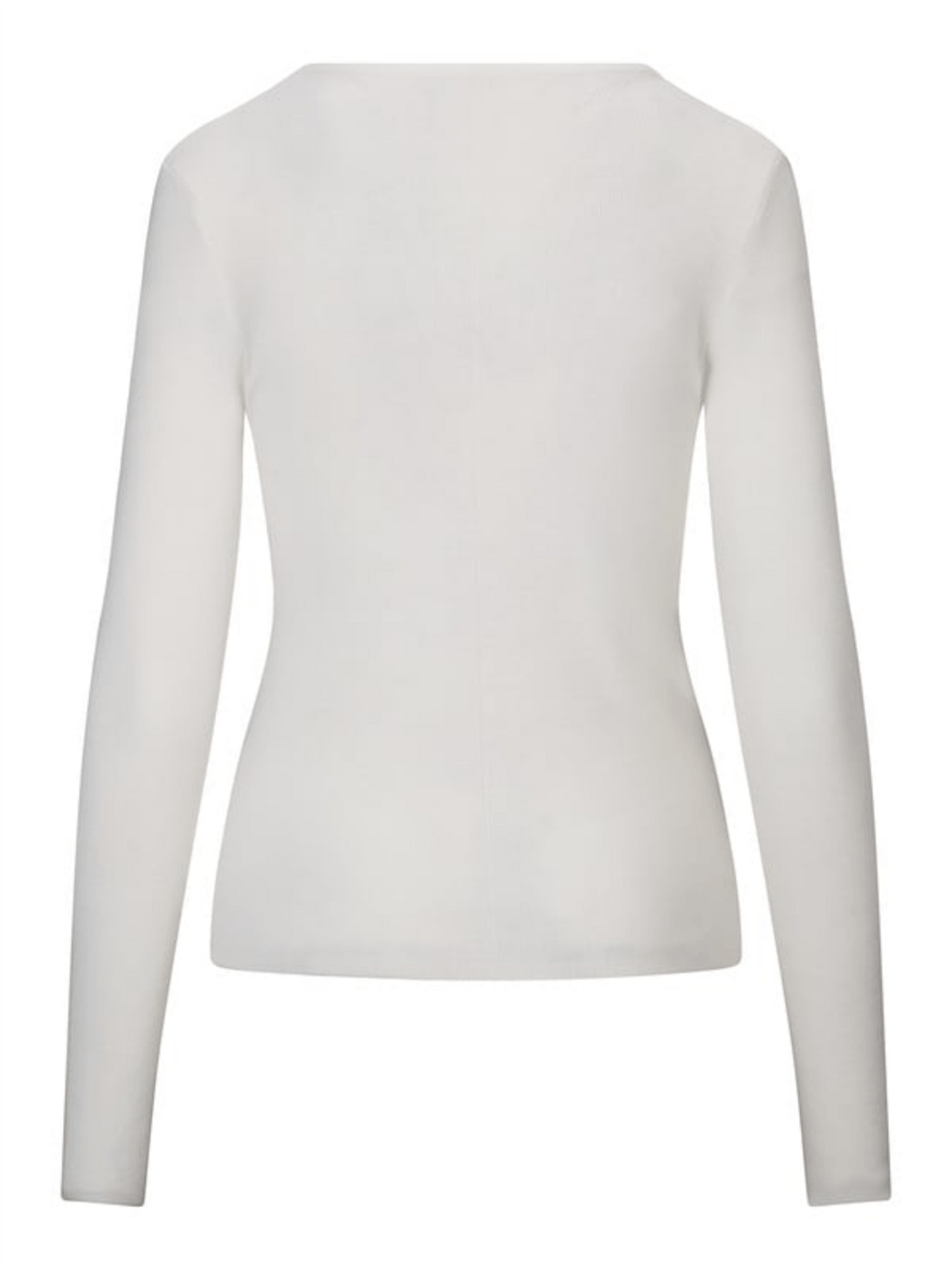 Lyla Merino Sweater - White - at home