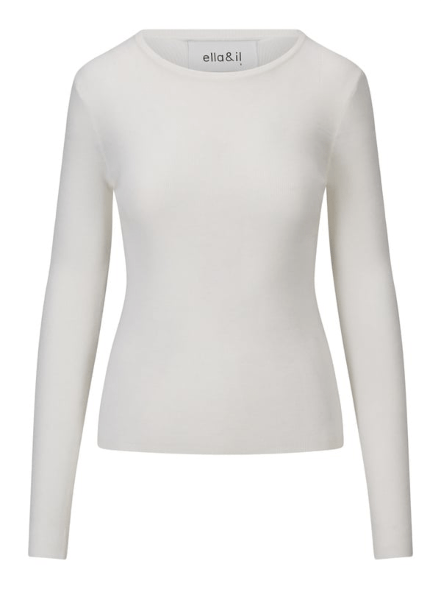 Lyla Merino Sweater - White - at home