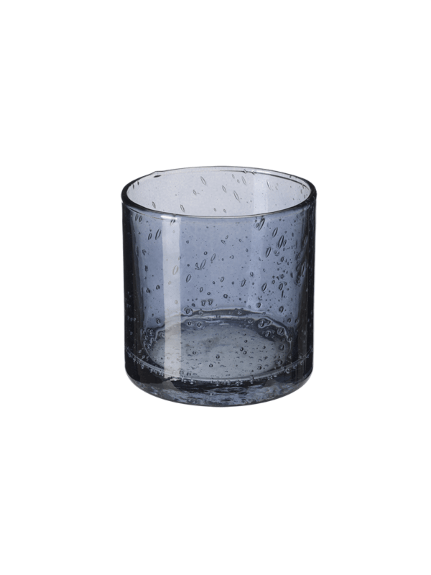 Lysholder 10cm - Bubbles Blå - at home