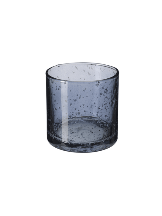 Lysholder 10cm - Bubbles Blå - at home